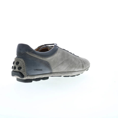 Di Bianco Olimpico Suede Mens Gray Suede Lace Up Lifestyle Sneakers Shoes