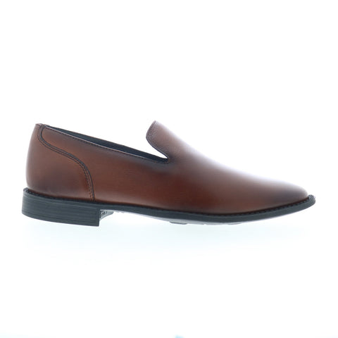 Studio Belvedere Oliver Mens Brown Leather Loafers & Slip Ons Casual Shoes