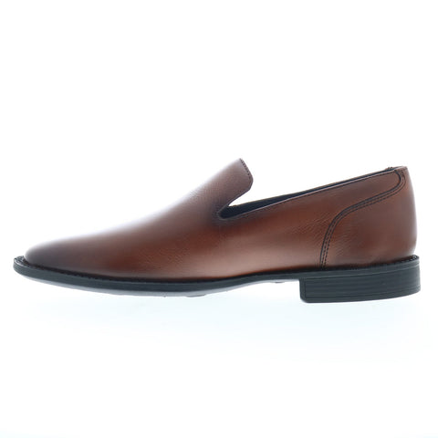 Studio Belvedere Oliver Mens Brown Leather Loafers & Slip Ons Casual Shoes