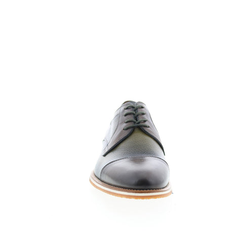 Zelli Italia Montana Derby Cap Toe Mens Green Oxfords & Lace Ups Cap Toe Shoes