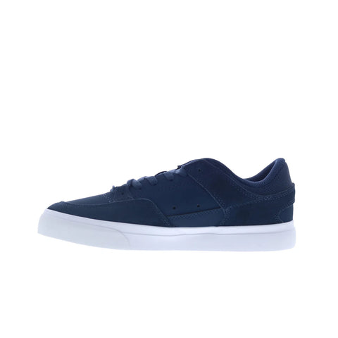 DC Onyx DC03659410-NVYWHT Mens Blue Nubuck Skate Inspired Sneakers Shoes