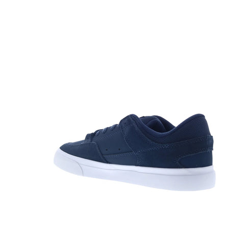 DC Onyx DC03659410-NVYWHT Mens Blue Nubuck Skate Inspired Sneakers Shoes