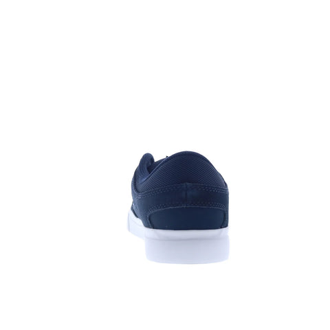 DC Onyx DC03659410-NVYWHT Mens Blue Nubuck Skate Inspired Sneakers Shoes