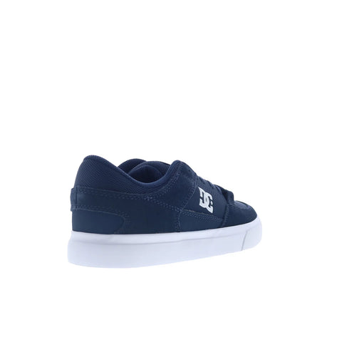 DC Onyx DC03659410-NVYWHT Mens Blue Nubuck Skate Inspired Sneakers Shoes