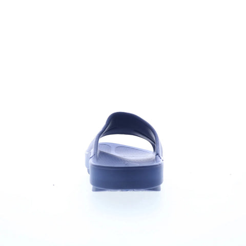 Oofos Ooahh 1100 Mens Blue Synthetic Slip On Slides Sandals Shoes