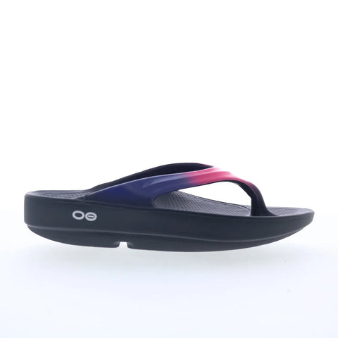 Oofos Oolala 1400 Womens Pink Synthetic Slip On Flip-Flops Sandals Shoes