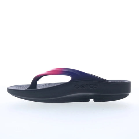 Oofos Oolala 1400 Womens Pink Synthetic Slip On Flip-Flops Sandals Shoes
