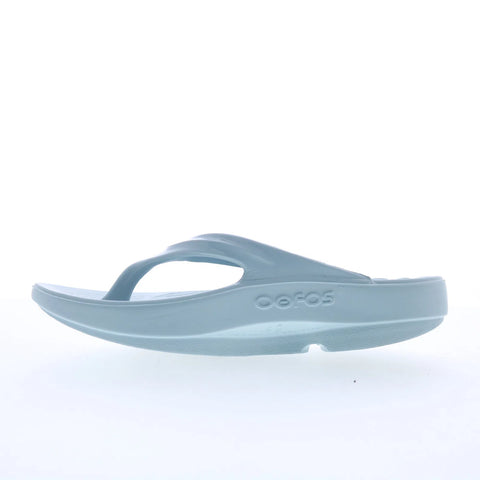 Oofos Oolala 1400 Womens Blue Synthetic Slip On Flip-Flops Sandals Shoes