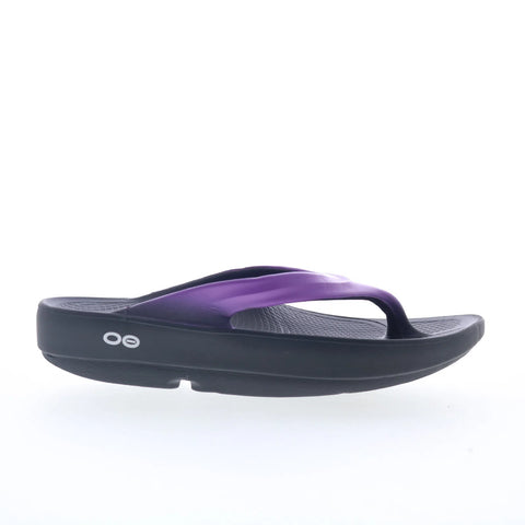 Oofos Oolala 1400 Womens Purple Synthetic Slip On Flip-Flops Sandals Shoes