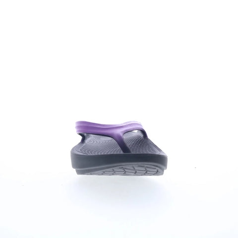 Oofos Oolala 1400 Womens Purple Synthetic Slip On Flip-Flops Sandals Shoes