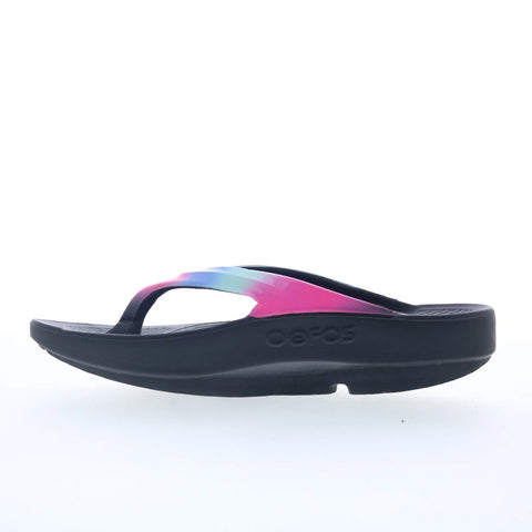 Oofos Oolala 1401 Womens Blue Synthetic Slip On Flip-Flops Sandals Shoes