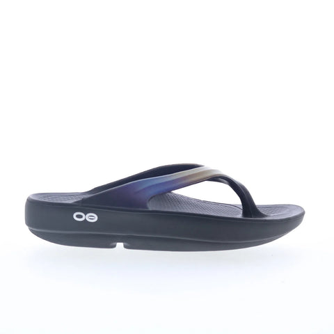 Oofos Oolala 1401 Womens Purple Synthetic Slip On Flip-Flops Sandals Shoes