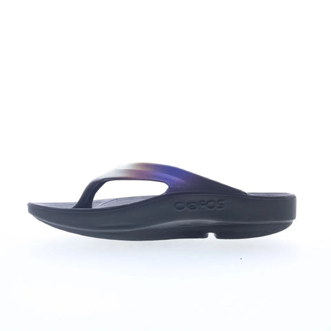 Oofos Oolala 1401 Womens Purple Synthetic Slip On Flip-Flops Sandals Shoes