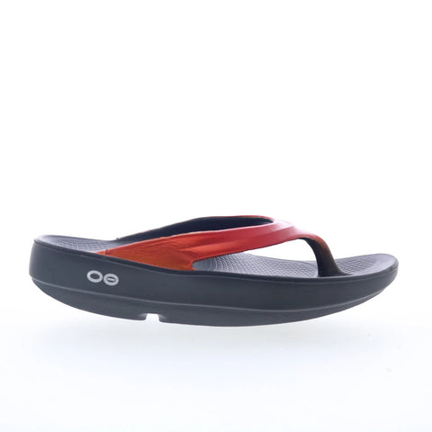 Oofos Oolala 1401 Womens Red Synthetic Slip On Flip-Flops Sandals Shoes