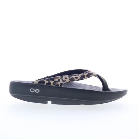 Oofos Oolala Limited 1403 Womens Black Synthetic Flip-Flops Sandals Shoes