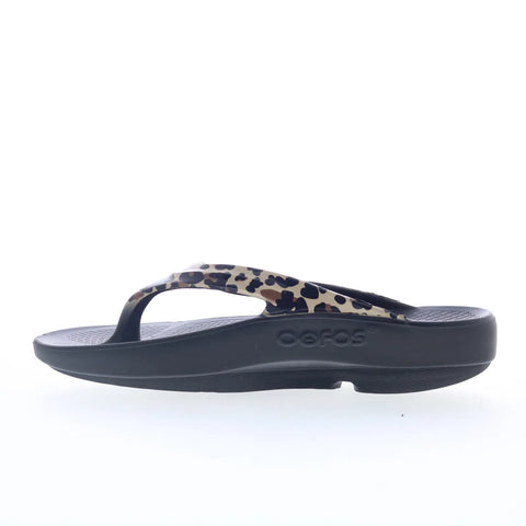 Oofos Oolala Limited 1403 Womens Black Synthetic Flip-Flops Sandals Shoes