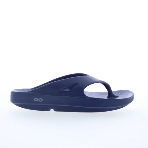 Oofos Ooriginal 1000 Mens Blue Synthetic Slip On Flip-Flops Sandals Shoes