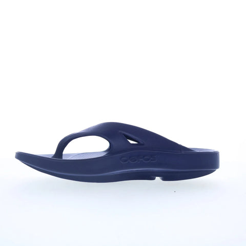 Oofos Ooriginal 1000 Mens Blue Synthetic Slip On Flip-Flops Sandals Shoes