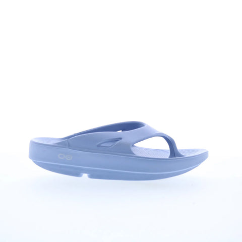 Oofos Ooriginal 1000 Womens Blue Synthetic Slip On Flip-Flops Sandals Shoes