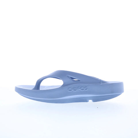 Oofos Ooriginal 1000 Womens Blue Synthetic Slip On Flip-Flops Sandals Shoes