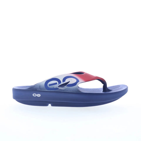 Oofos Ooriginal Sport 1001 Mens Red Synthetic Slip On Sport Sandals Shoes