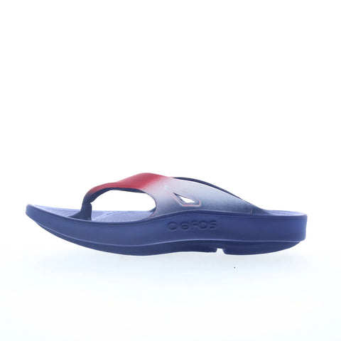 Oofos Ooriginal Sport 1001 Mens Red Synthetic Slip On Sport Sandals Shoes