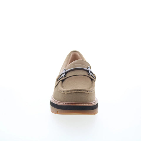Clarks Orianna Bit 26174810 Womens Brown Suede Loafer Flats Shoes