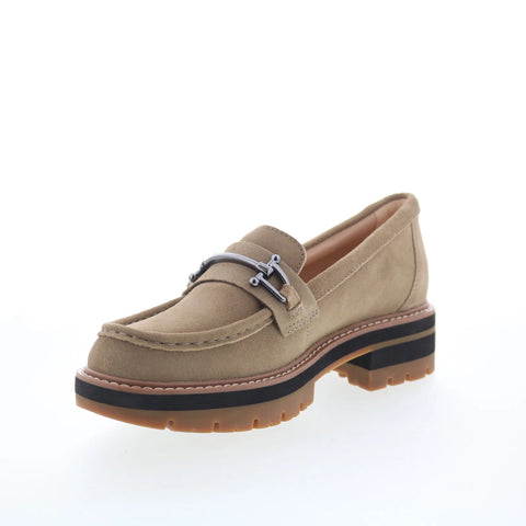 Clarks Orianna Bit 26174810 Womens Brown Suede Loafer Flats Shoes