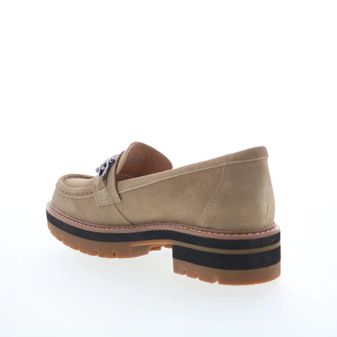 Clarks Orianna Bit 26174810 Womens Brown Suede Loafer Flats Shoes