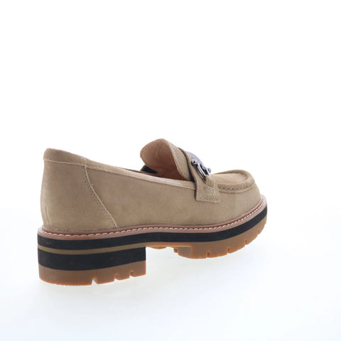 Clarks Orianna Bit 26174810 Womens Brown Suede Loafer Flats Shoes