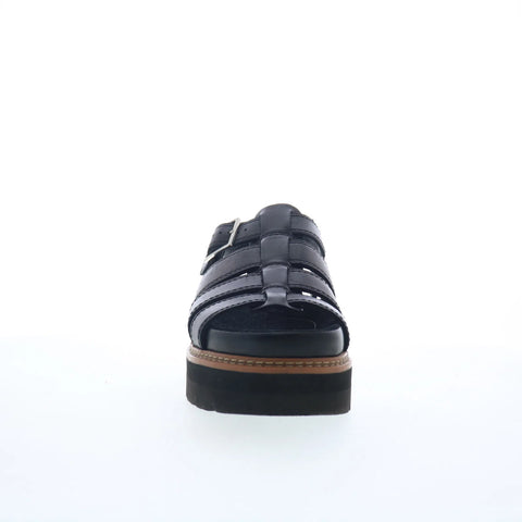 Clarks Orianna Twist 26176317 Womens Black Leather Strap Sandals Shoes
