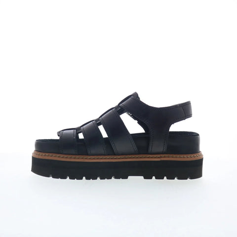 Clarks Orianna Twist 26176317 Womens Black Leather Strap Sandals Shoes