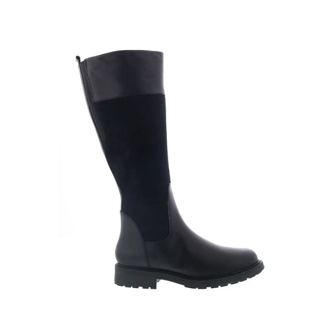 Clarks Orinoco2 HI 26151670 Womens Black Leather Knee High Boots