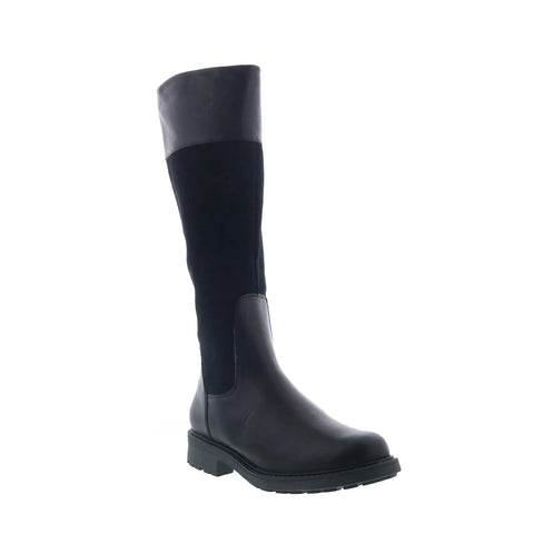 Clarks Orinoco2 HI 26151670 Womens Black Leather Knee High Boots
