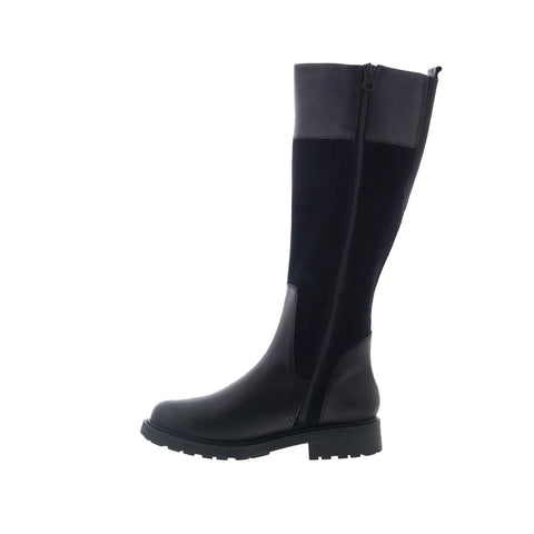 Clarks Orinoco2 HI 26151670 Womens Black Leather Knee High Boots
