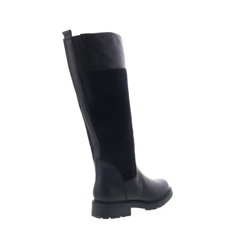Clarks Orinoco2 HI 26151670 Womens Black Leather Knee High Boots