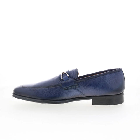 Mezlan Ornament Loafer 21253 Mens Blue Loafers & Slip Ons Casual Shoes