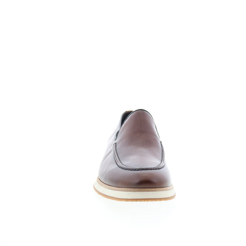 Studio Belvedere Oscar Mens Brown Leather Loafers & Slip Ons Casual Shoes
