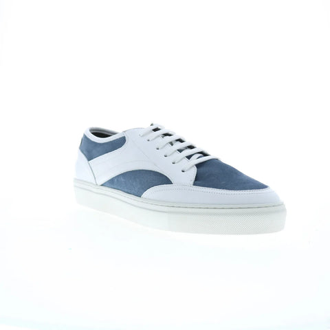 Pastori by Di Bianco Otho Nappa Suede Mens White Lifestyle Sneakers Shoes