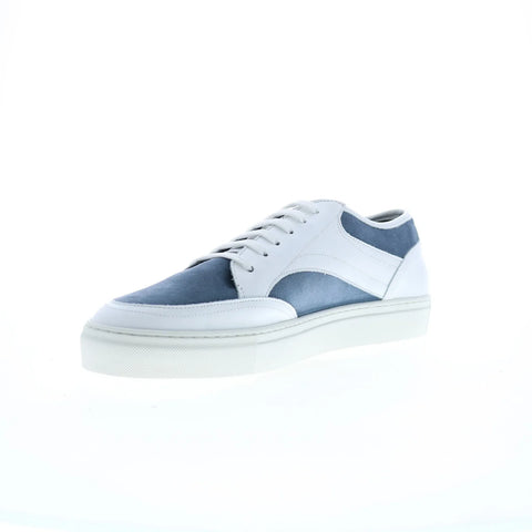 Pastori by Di Bianco Otho Nappa Suede Mens White Lifestyle Sneakers Shoes