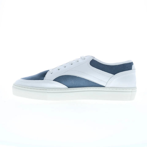Pastori by Di Bianco Otho Nappa Suede Mens White Lifestyle Sneakers Shoes