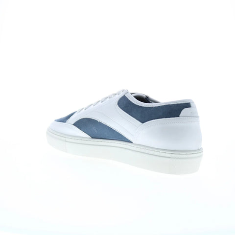 Pastori by Di Bianco Otho Nappa Suede Mens White Lifestyle Sneakers Shoes