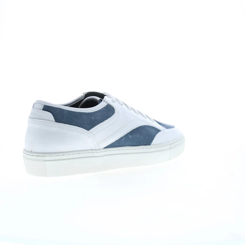 Pastori by Di Bianco Otho Nappa Suede Mens White Lifestyle Sneakers Shoes