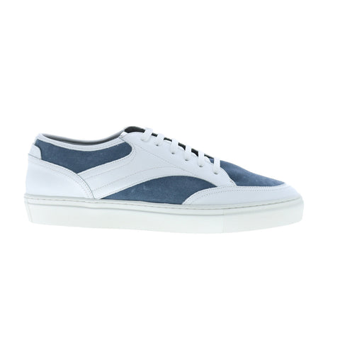 Pastori by Di Bianco Otho Nappa Suede Mens White Lifestyle Sneakers Shoes