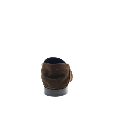 Di Bianco Otranto Mens Brown Suede Slip On Loafers & Slip Ons Penny Shoes