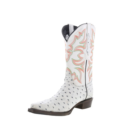 Dingo Outlaw DI-115 Mens White Leather Pull On Cowboy Western Boots