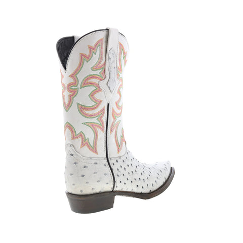 Dingo Outlaw DI-115 Mens White Leather Pull On Cowboy Western Boots