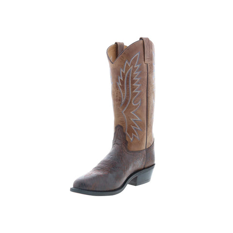 Jama Old West OW2015 Mens Brown Wide Leather Cowboy Western Boots