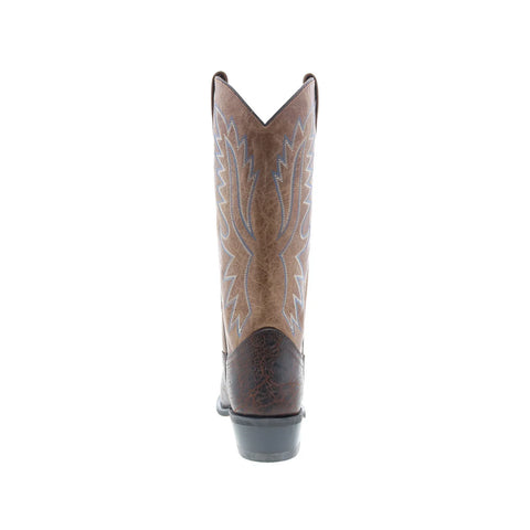 Jama Old West OW2015 Mens Brown Wide Leather Cowboy Western Boots