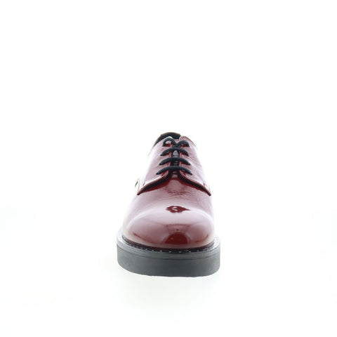 Bos. & Co. Fond P144549005 Womens Burgundy Oxfords & Lace Ups Plain Toe Shoes